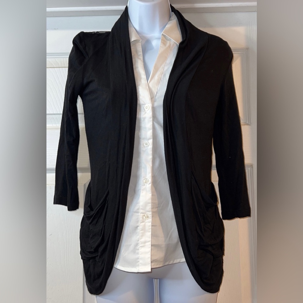 Zenana black 3/4 sleeve cover up